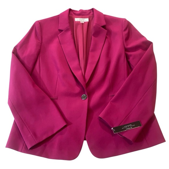 Tahari Pink Blazer Chic Suit Jacket Size 16 (NWT) - Picture 3 of 10